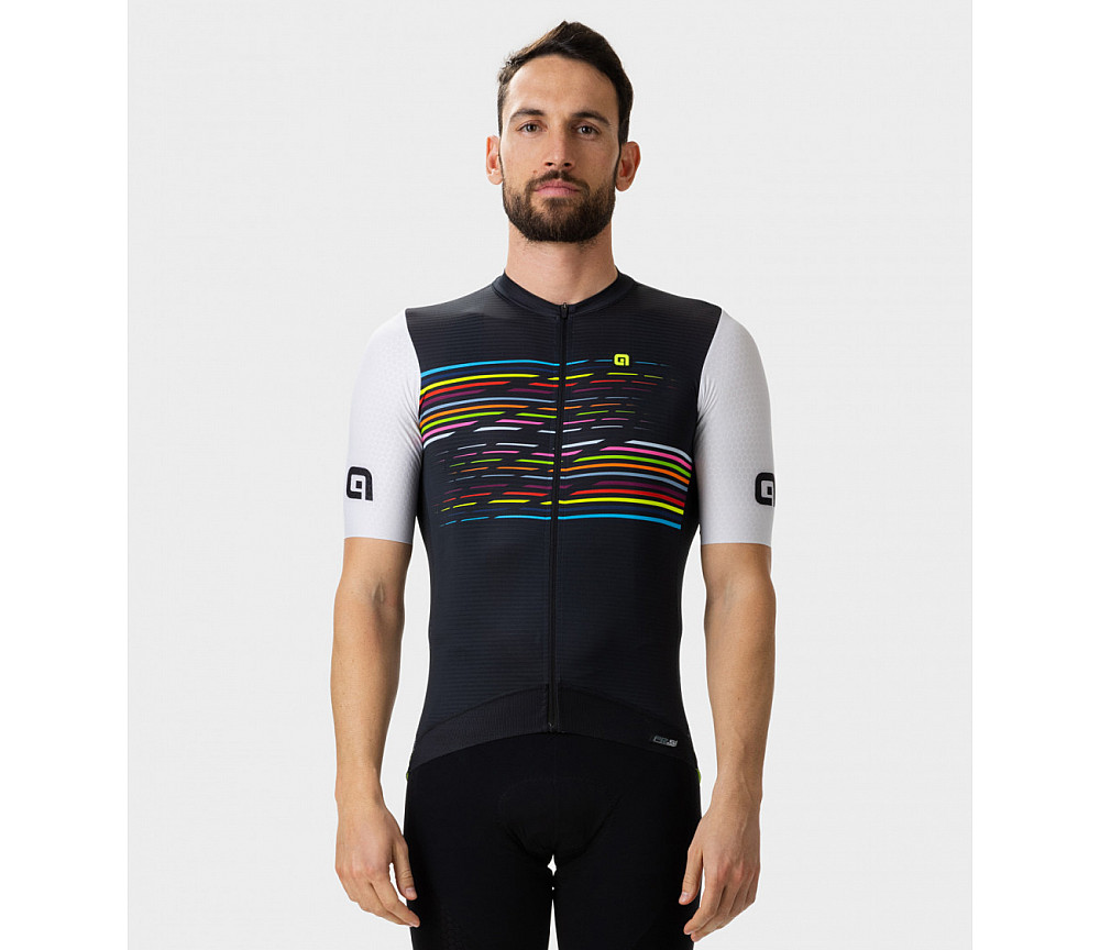 Ale Веломайка мужская MAGLIA MC / SS JERSEY LOGO PR-S NERO/BLACK